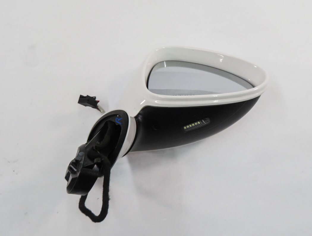 10-13 PORSCHE PANAMERA (970 G1) RIGHT - P-FOLD MEMORY HEATED DOOR MIRROR (WHITE)