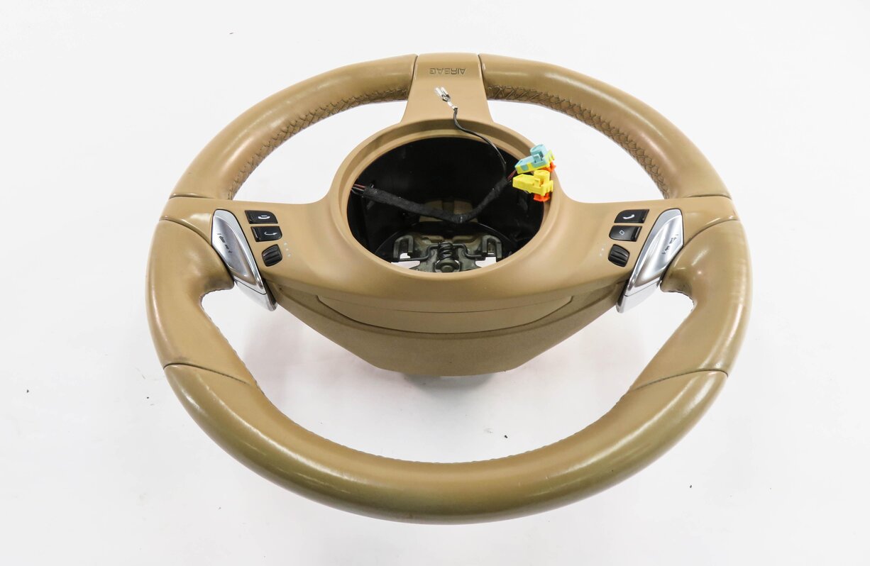 Thumbnail 7: 2012 PORSCHE PANAMERA (970 G1) 3-SPOKE STEERING WHEEL w/ SWITCHES (LUXOR BEIGE)