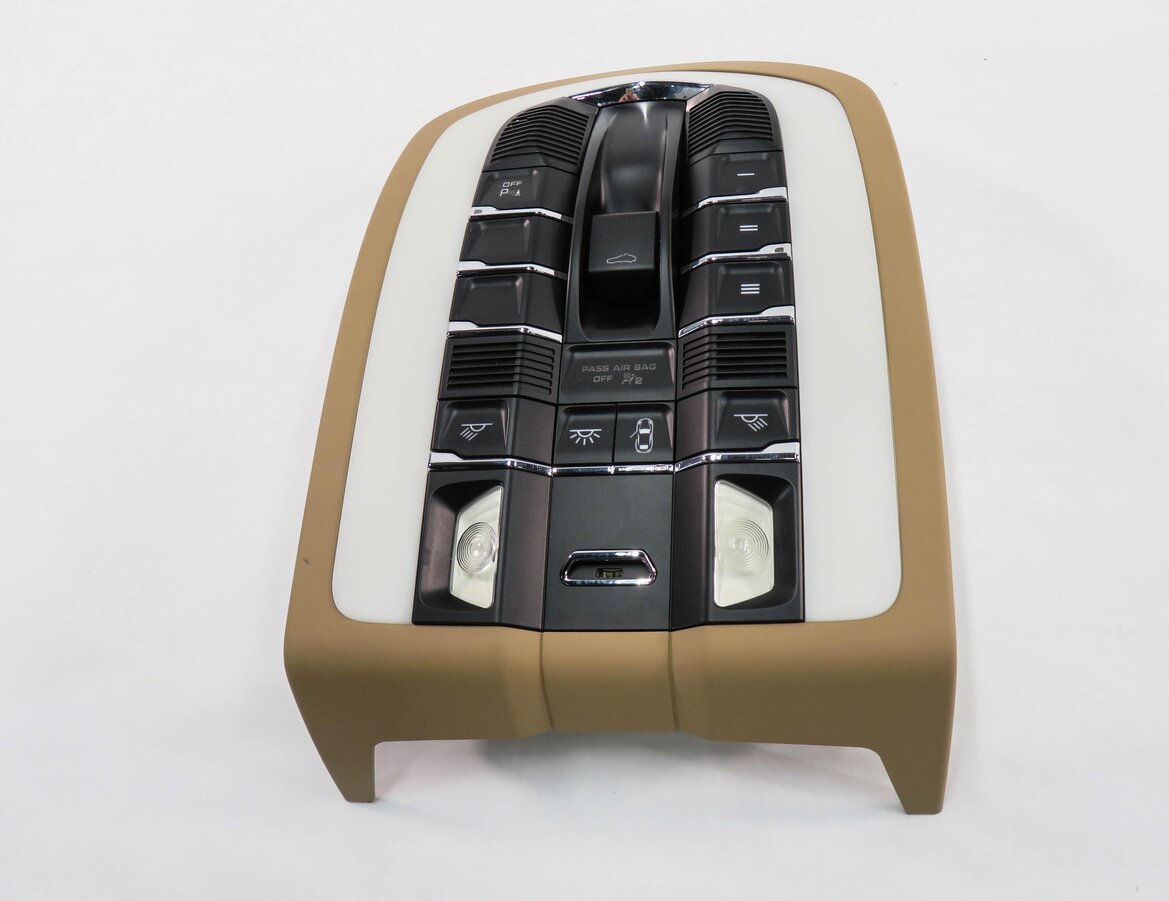 Thumbnail 2: 2012 PORSCHE PANAMERA (970 G1) FRONT DOMELIGHT MAP READING LIGHT LAMP (BEIGE)
