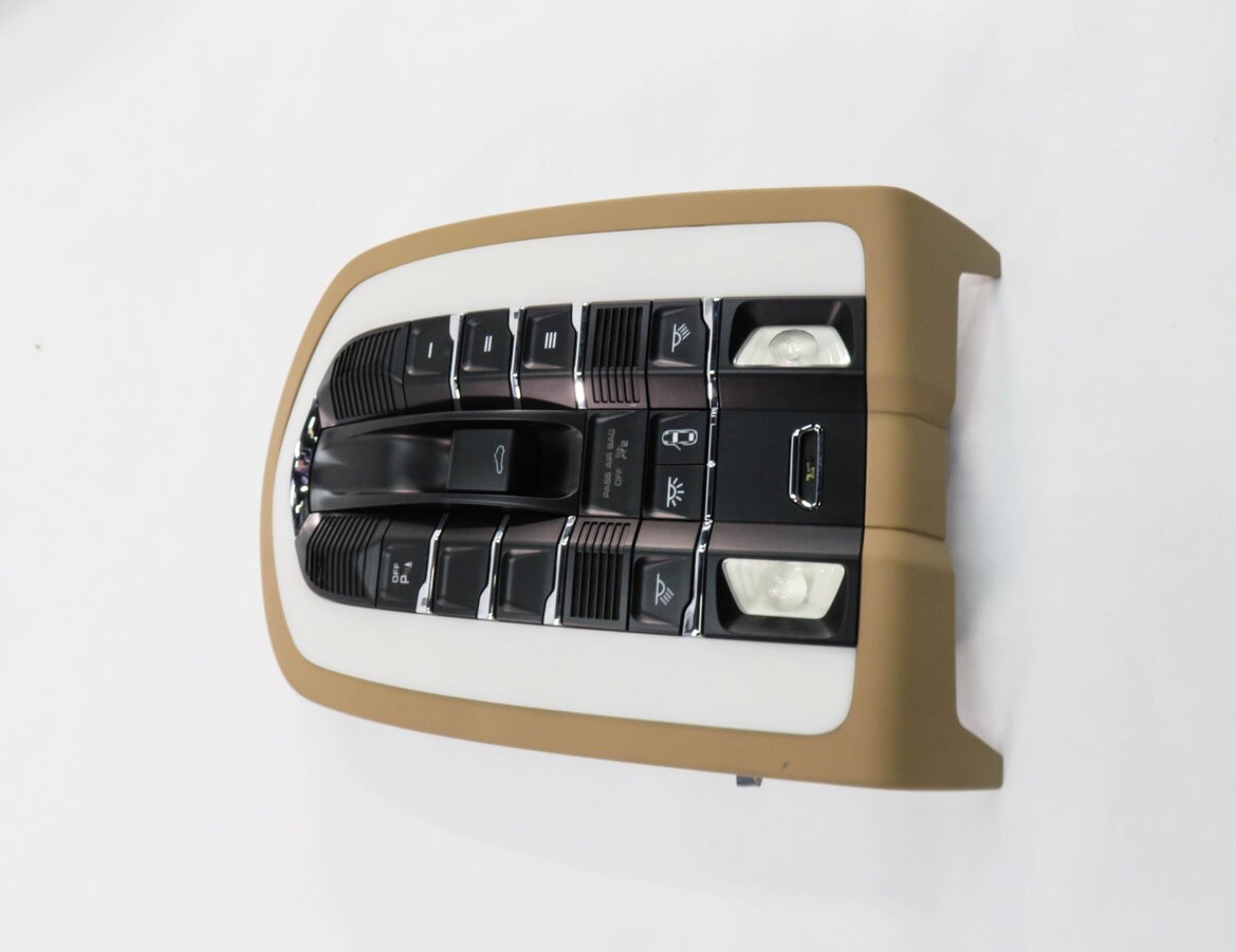 Thumbnail 4: 2012 PORSCHE PANAMERA (970 G1) FRONT DOMELIGHT MAP READING LIGHT LAMP (BEIGE)