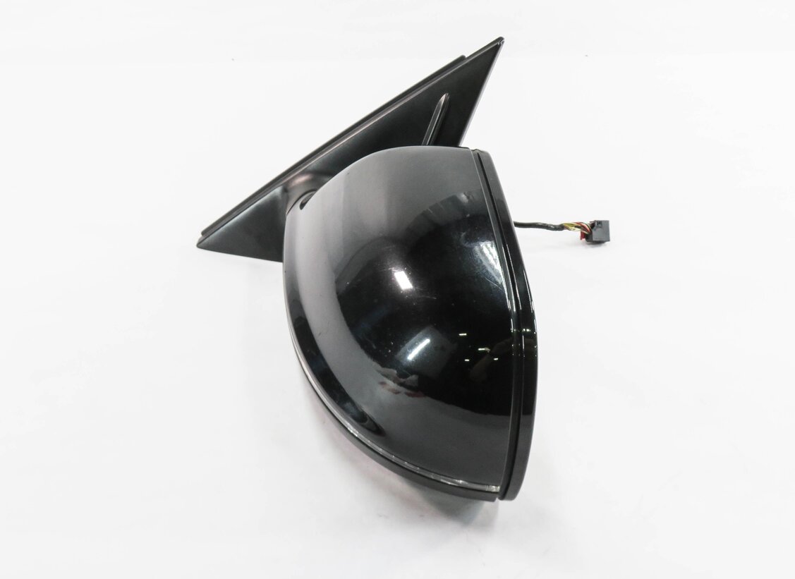 Thumbnail 4: 09-14 AUDI Q5 (8R) LEFT P-FOLD HEAT AUTODIM MEMORY DOOR MIRROR w/ LIGHT (BLACK)