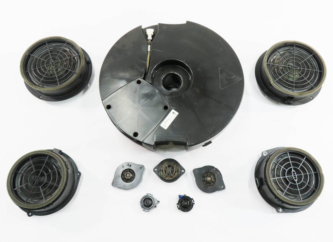 Thumbnail 2: 2012 AUDI Q5 (B8 8R) RADIO STEREO SUB SUBWOOFER TWEETER SPEAKER SET-10