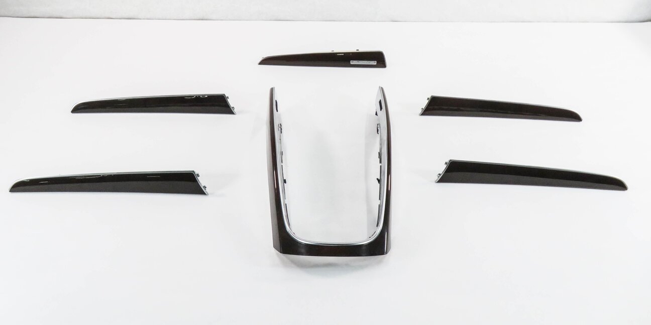 2012 AUDI Q5 (B8 8R) DASH DOOR CONSOLE TRIM PANEL SET (OAK WOOD)