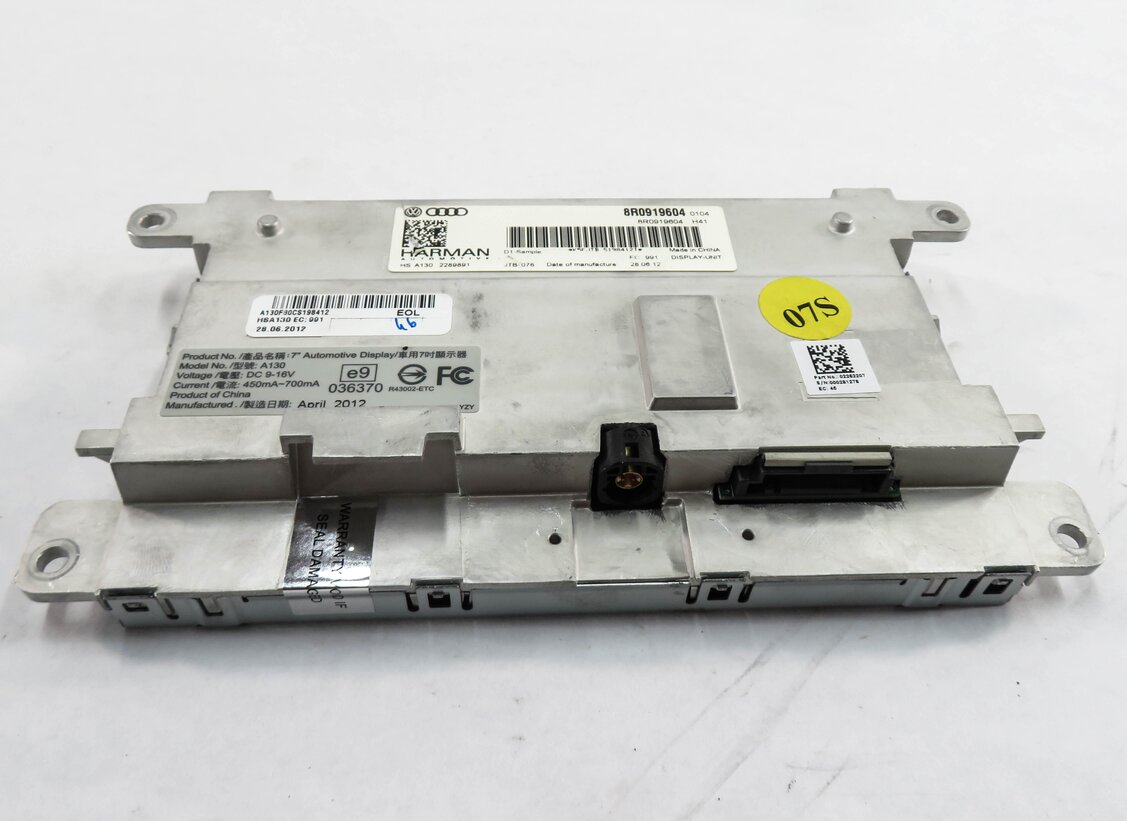 Thumbnail 5: 10-17 AUDI A4 S4 A5 Q5 Q7 (B8 8K 8T 8R 4L) GPS NAVIGATION MEDIA DISPLAY SCREEN