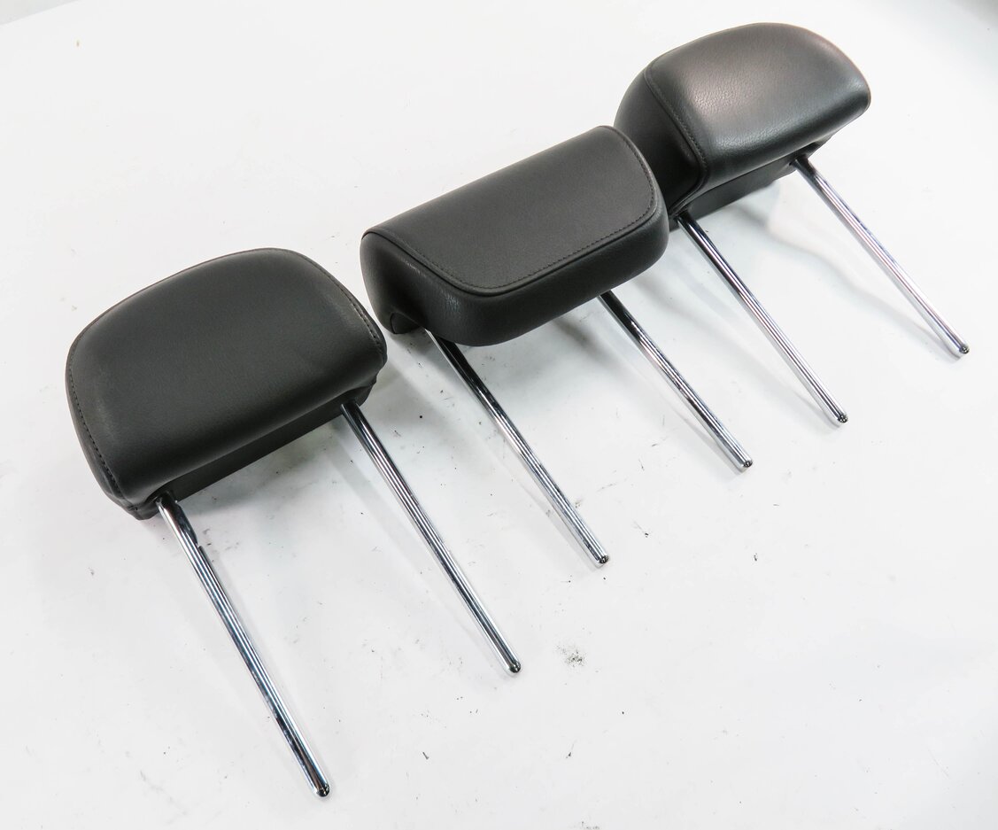 2012 AUDI Q5 (B8 8R) REAR SEAT - LEFT / CENTER / RIGHT - HEADREST SET (BLACK)