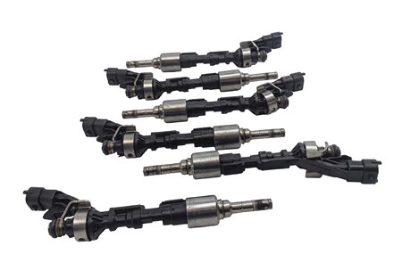 Thumbnail 2: 13-19 XE XF XJ RANGE ROVER SPORT LR4 3.0L SUPERCHARGED ENGINE FUEL INJECTOR SET6