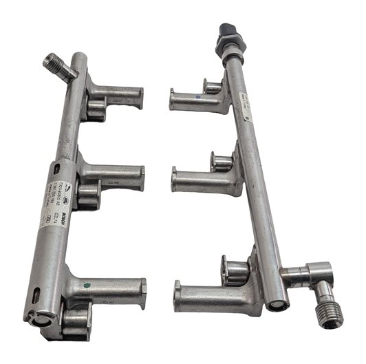Thumbnail 5: 15 RANGE ROVER SPORT L494 3.0L AJ126 SC ENGINE FUEL INJECTOR RAIL SET/2 w/SENSOR