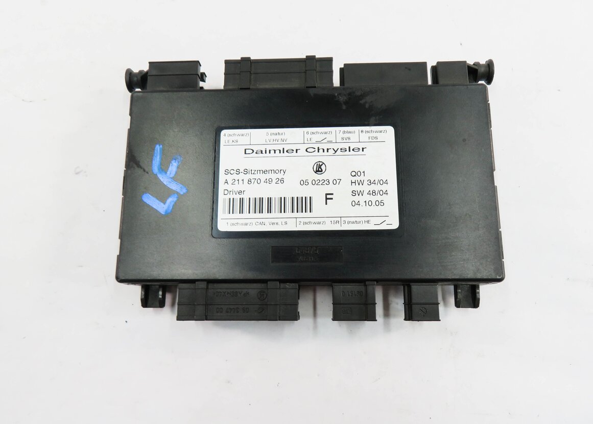 Thumbnail 2: 2006 MERCEDES CLS55 AMG (C219) LEFT FRONT DRIVER SEAT CONTROL MODULE