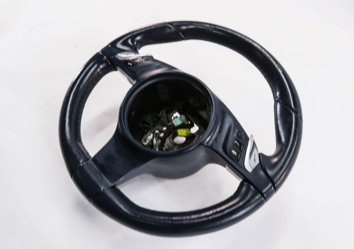 Thumbnail 5: 2010-2013 PORSCHE PANAMERA (970 G1) 3-SPOKE STEERING WHEEL w/ PADDLES (BLUE)