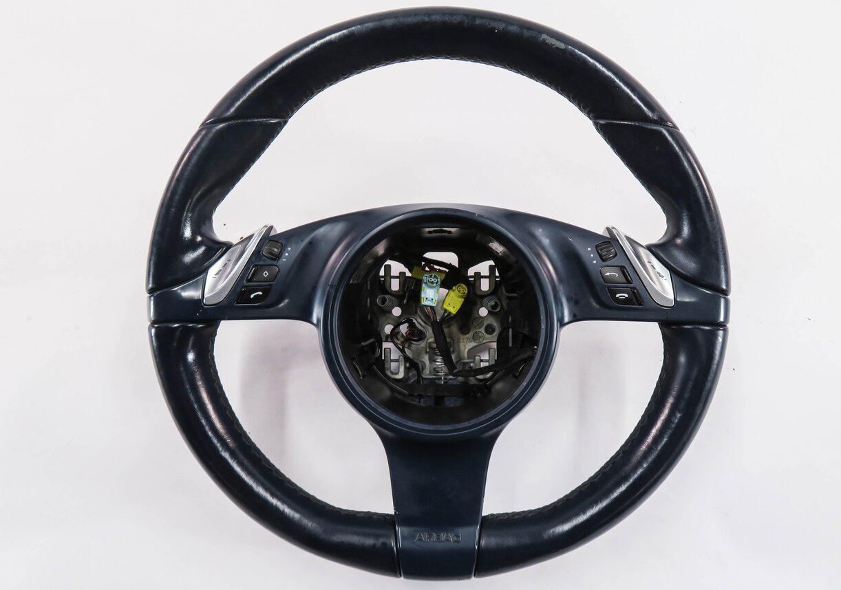Thumbnail 6: 2010-2013 PORSCHE PANAMERA (970 G1) 3-SPOKE STEERING WHEEL w/ PADDLES (BLUE)