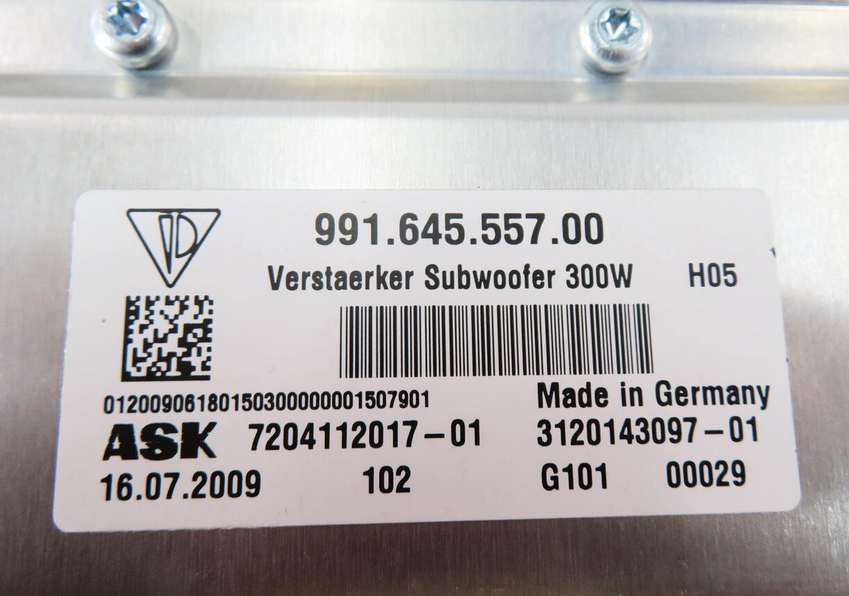 Thumbnail 6: 2010 PORSCHE PANAMERA (970 G1) RADIO STEREO SUB SUBWOOFER AMP AMPLIFIER (ASK)