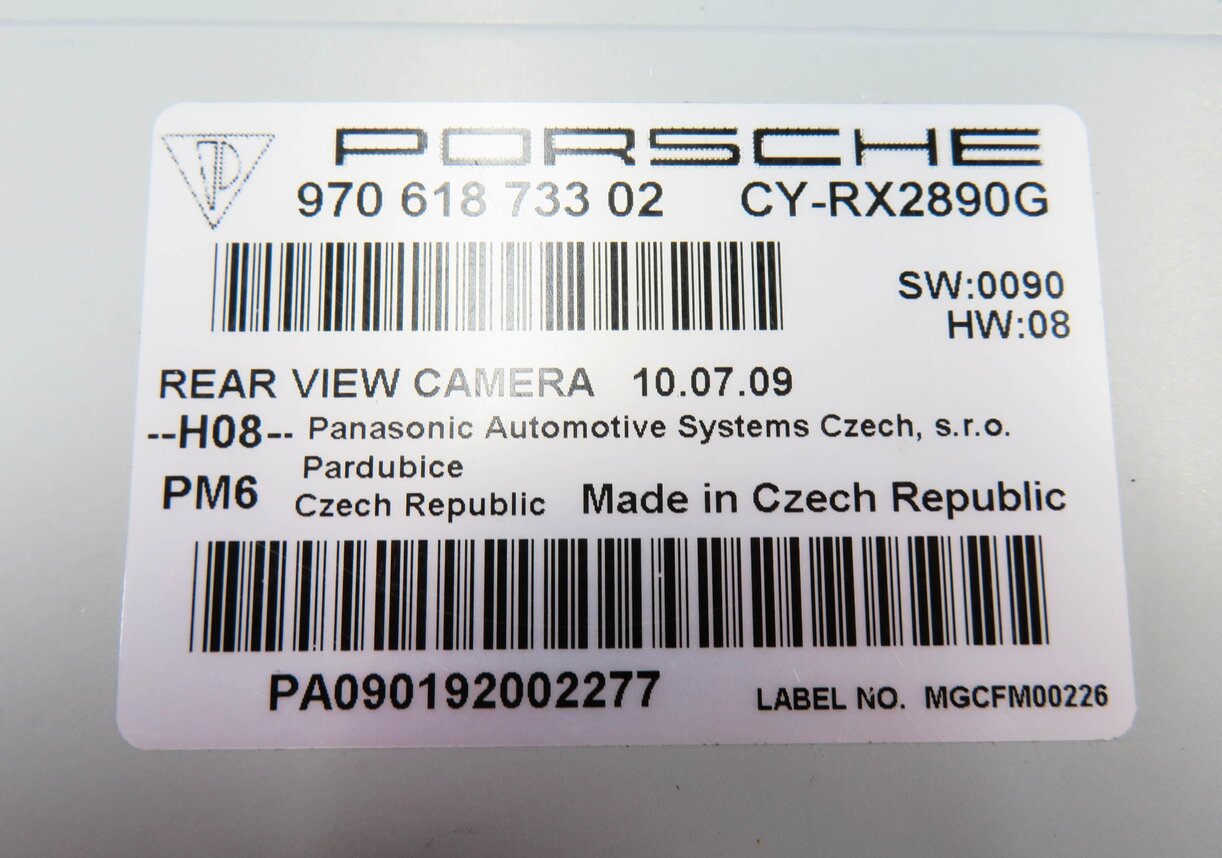 Thumbnail 6: 2010 PORSCHE PANAMERA (970 G1) REARVIEW BACKUP REVERSE CAMERA CONTROL MODULE