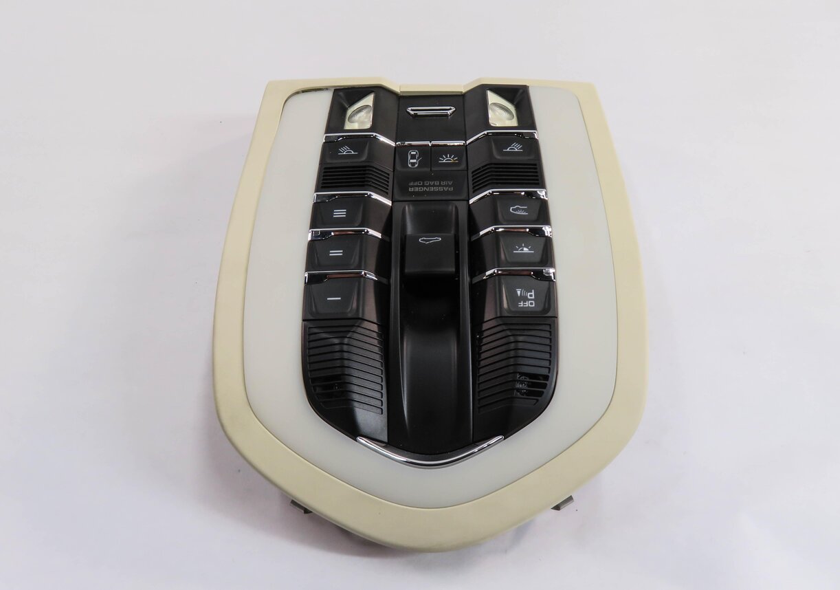 Thumbnail 4: 2010 PORSCHE PANAMERA (970 G1) FRONT DOMELIGHT MAP READING LIGHT LAMP (CREAM)