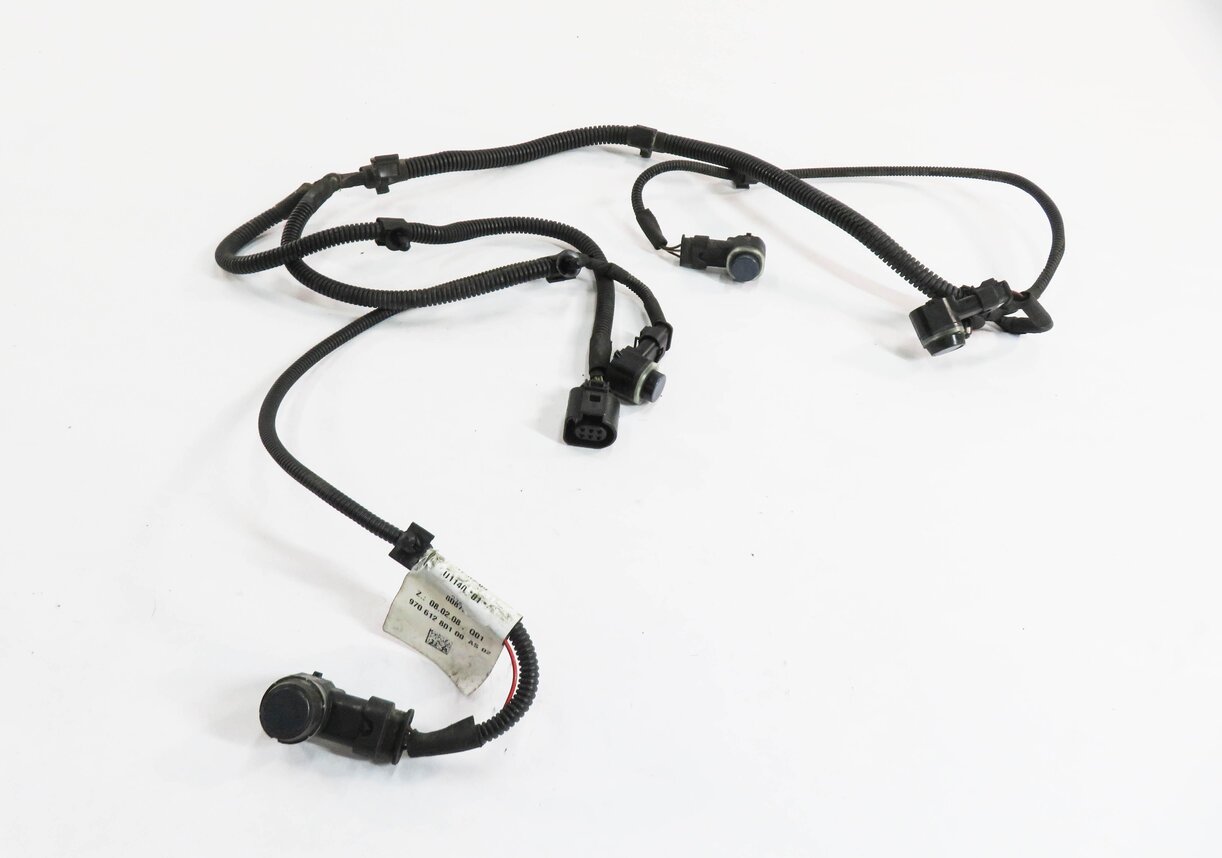 2010 PORSCHE PANAMERA (970 G1) REAR PDC SENSOR SET w/ HARNESS (YACHTING BLUE)