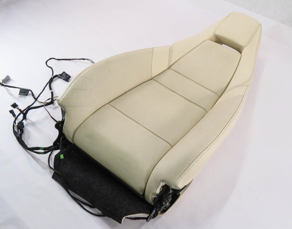 Thumbnail 3: 2010 PORSCHE PANAMERA (970 G1) PASSENGER - UPPER TOP HEATED SEAT CUSHION (CREAM)