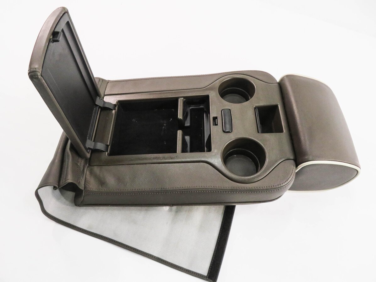 Thumbnail 8: 2010 RANGE ROVER (L322) REAR SEAT CENTER CONSOLE COMPARTMENT HEADREST (BROWN)