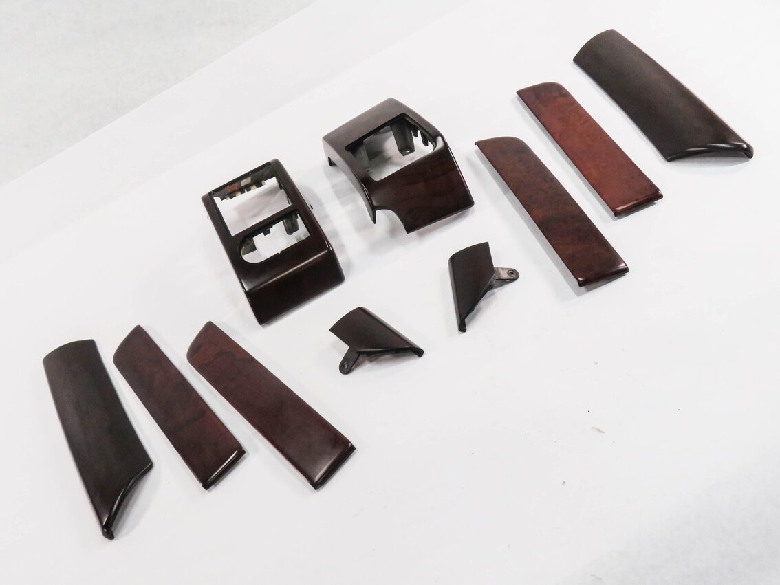 2010 RANGE ROVER (L322) DASH DOOR CONSOLE WOOD GRAIN TRIM PANEL SET-10