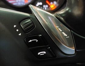 Thumbnail 3: 11-16 PORSCHE CAYENNE PANAMERA (958 970 G1) STEERING WHEEL w/ SWITCHES (BLACK)