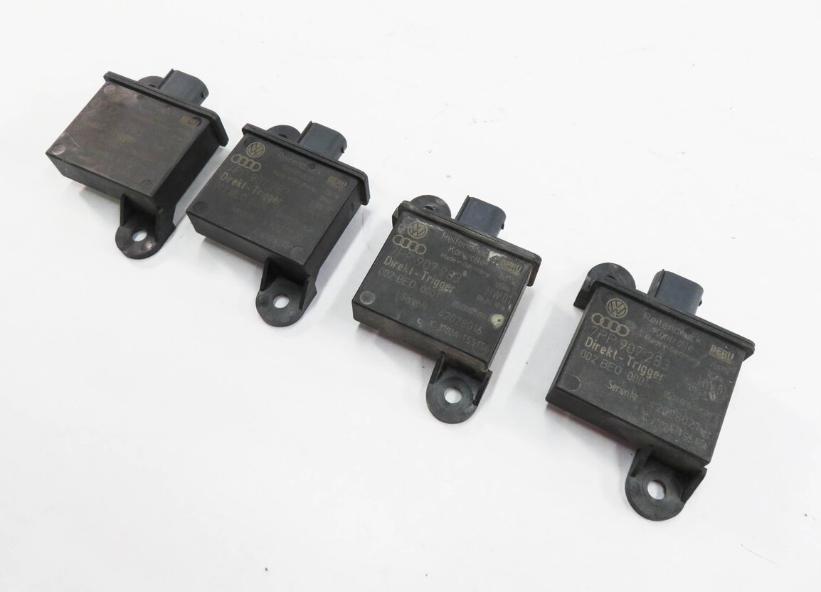 2011 PORSCHE PANAMERA (970 G1) TPMS TIRE AIR PRESSURE SENSOR TRIGGER MODULE SET