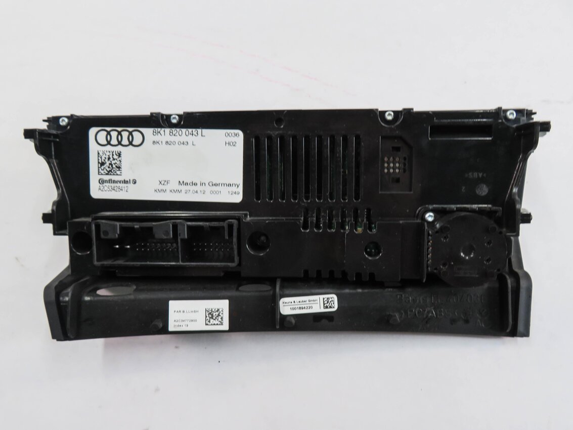 Thumbnail 7: 13-17 AUDI A4 S4 A5 S5 RS5 Q5 SQ5 (B8 8K 8T 8R) HEATER TEMPERATURE CONTROL PANEL