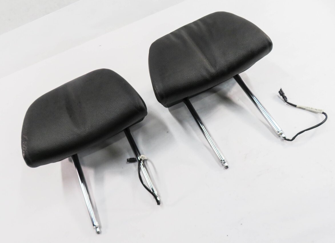 2011 BMW 535i (F10) FRONT LEFT & RIGHT SEAT ACTIVE HEADREST SET (BLACK LEATHER)
