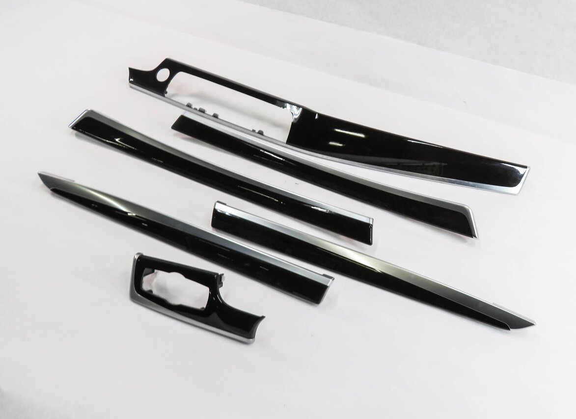 2011 BMW 535i (F10) DASH & DOOR TRIM PANEL SET-6 (ASH GRAIN WOOD)