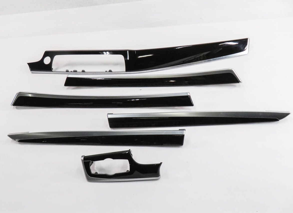 Thumbnail 2: 2011 BMW 535i (F10) DASH & DOOR TRIM PANEL SET-6 (ASH GRAIN WOOD)