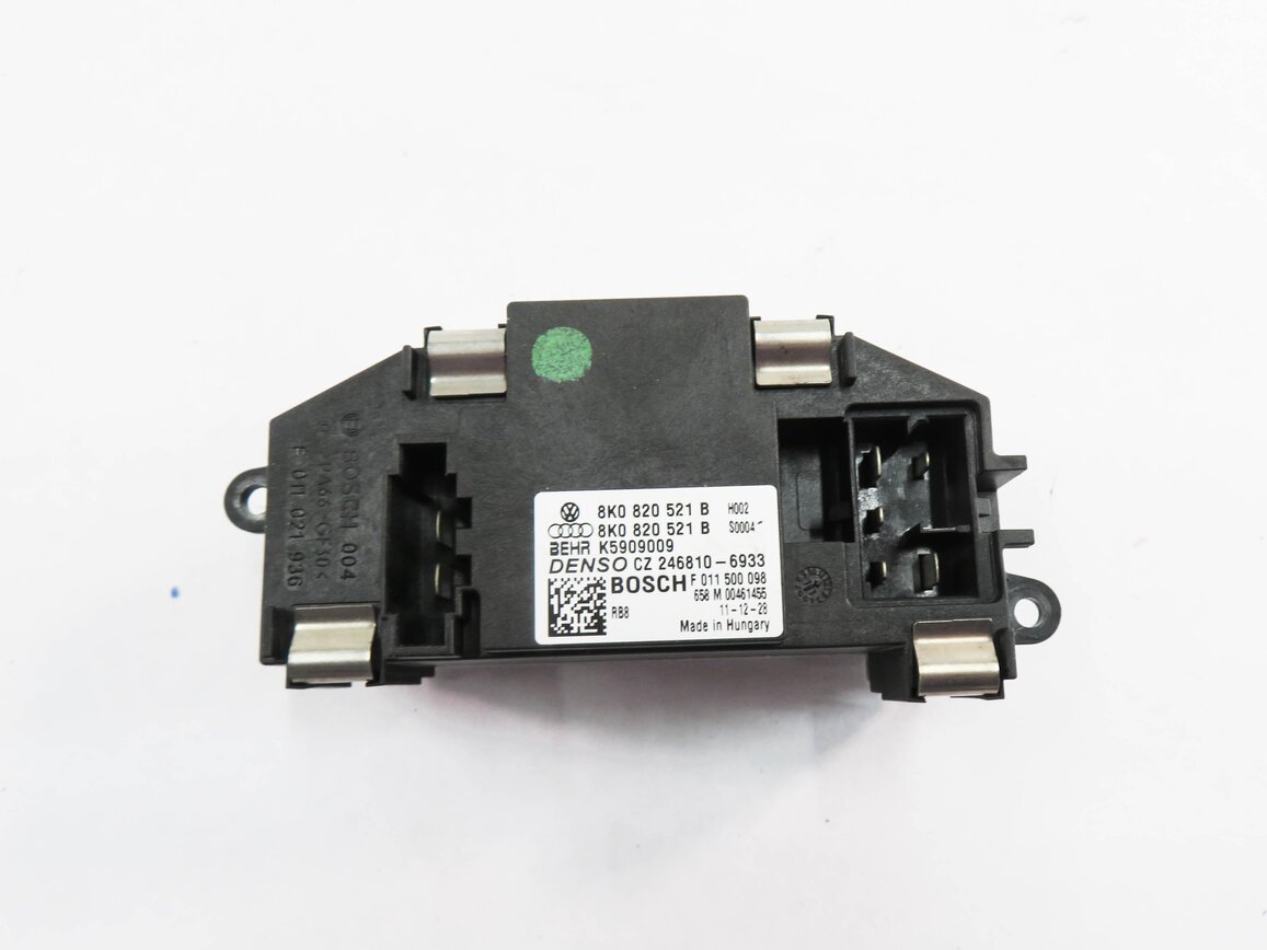 Thumbnail 5: 2012 AUDI A5 (B8 8T) FRONT HEATER A/C BLOWER FAN MOTOR SPEED RESISTOR