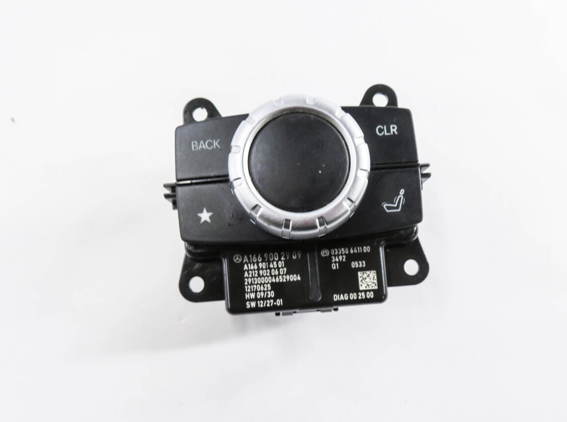 Thumbnail 3: 14-16 MERCEDES GL350 GL450 GL550 ML350 ML550 (W166 X166) RADIO GPS SWITCH KNOB