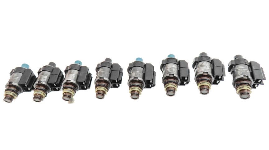 Thumbnail 2: 04-18 MERCEDES C CL E GL G ML S SLK 722.9 TRANSMISSION VALVE BODY SOLENOID SET-8