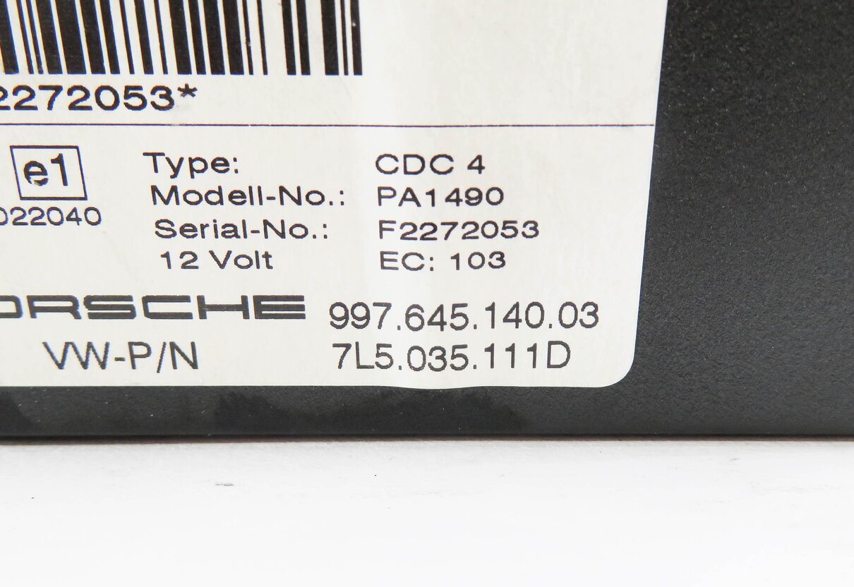 Thumbnail 5: 05-10 PORSCHE 911 BOXSTER CAYENNE (955 957 987 997) RADIO STEREO CD DISC CHANGER
