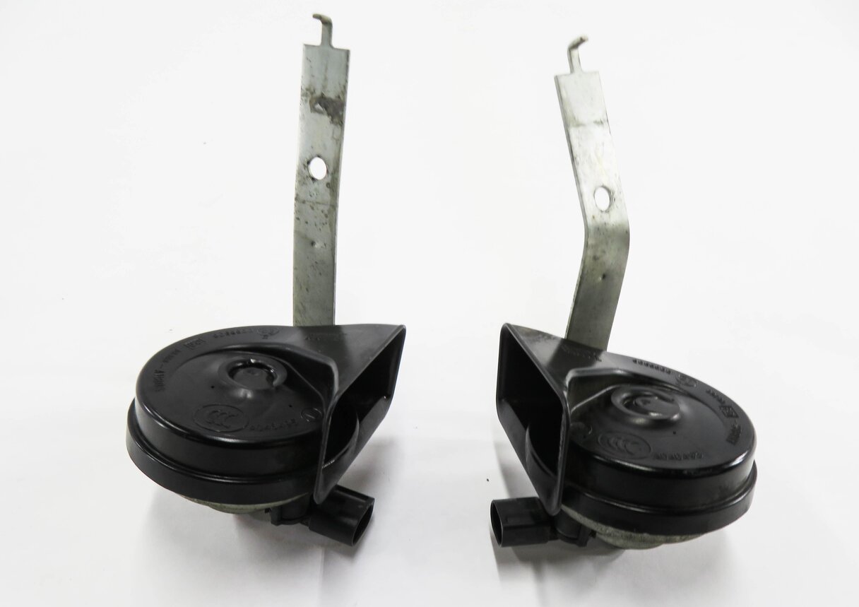 Thumbnail 2: 2007-2011 BMW X5 X6 (E70 E71) HIGH & LOW TONE SAFETY HORN SET-2