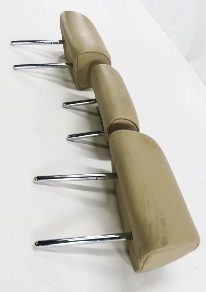 Thumbnail 2: 2008 BMW X5 (E70) REAR 2nd SECOND ROW SEAT HEADREST SET-3 (BEIGE LEATHER)