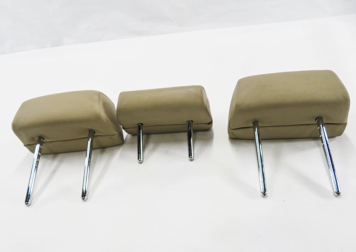 Thumbnail 5: 2008 BMW X5 (E70) REAR 2nd SECOND ROW SEAT HEADREST SET-3 (BEIGE LEATHER)