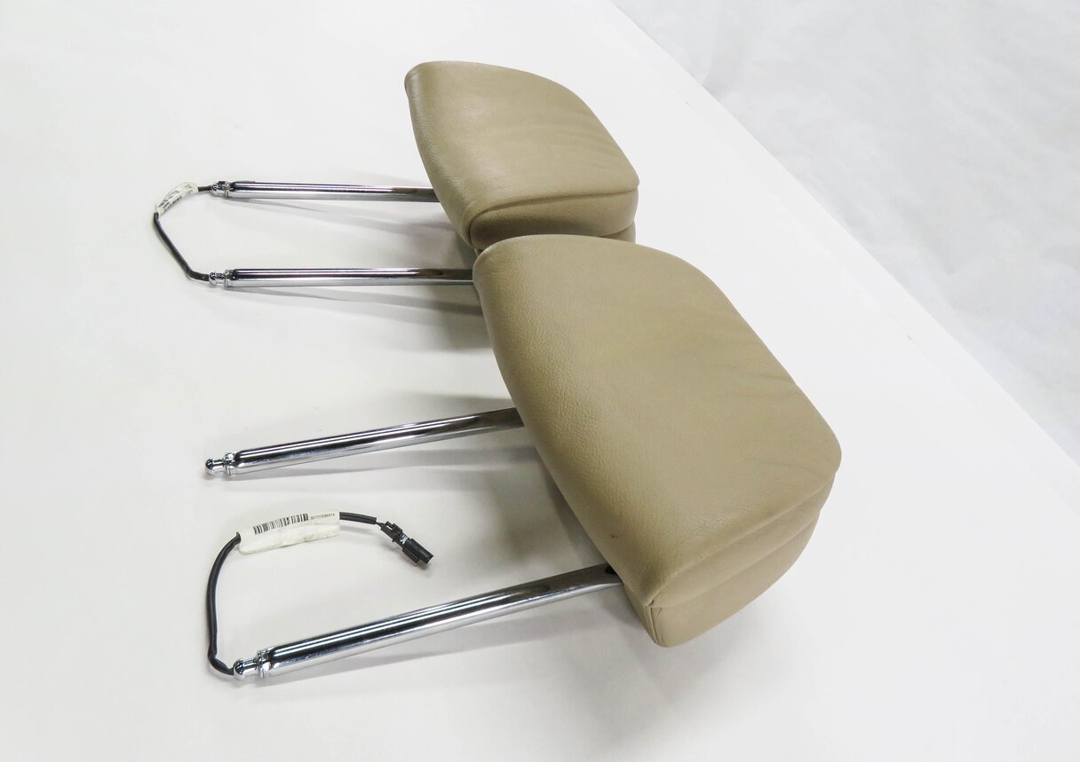 Thumbnail 3: 2008 BMW X5 (E70) FRONT LEFT & RIGHT SEAT HEADREST SET-2 (BEIGE LEATHER)