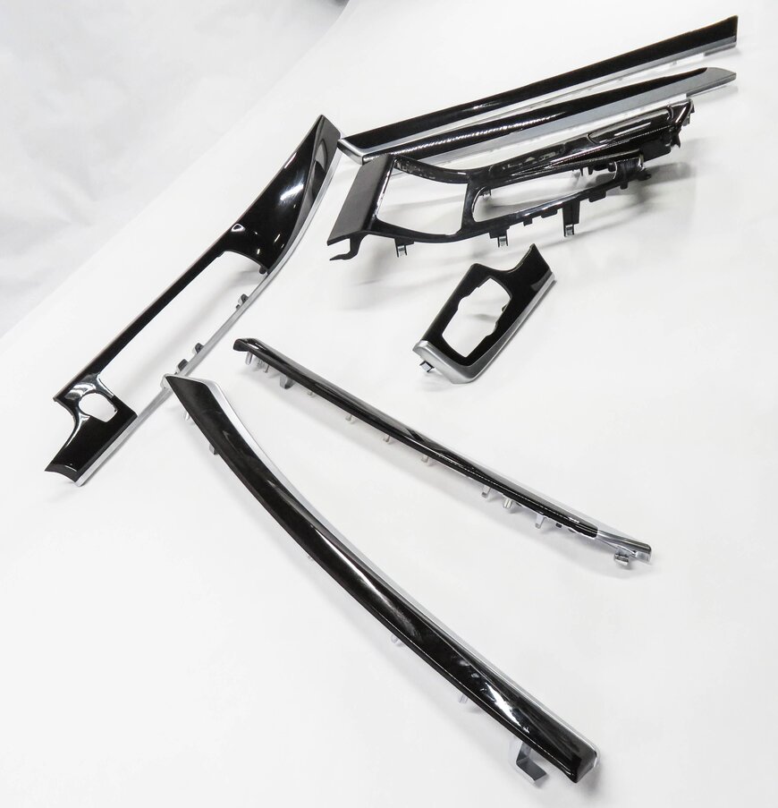 Thumbnail 2: 2013 BMW 535i (F10) DASH DOOR CONSOLE WOOD GRAIN TRIM PANEL SET (FINE ASH GRAIN)