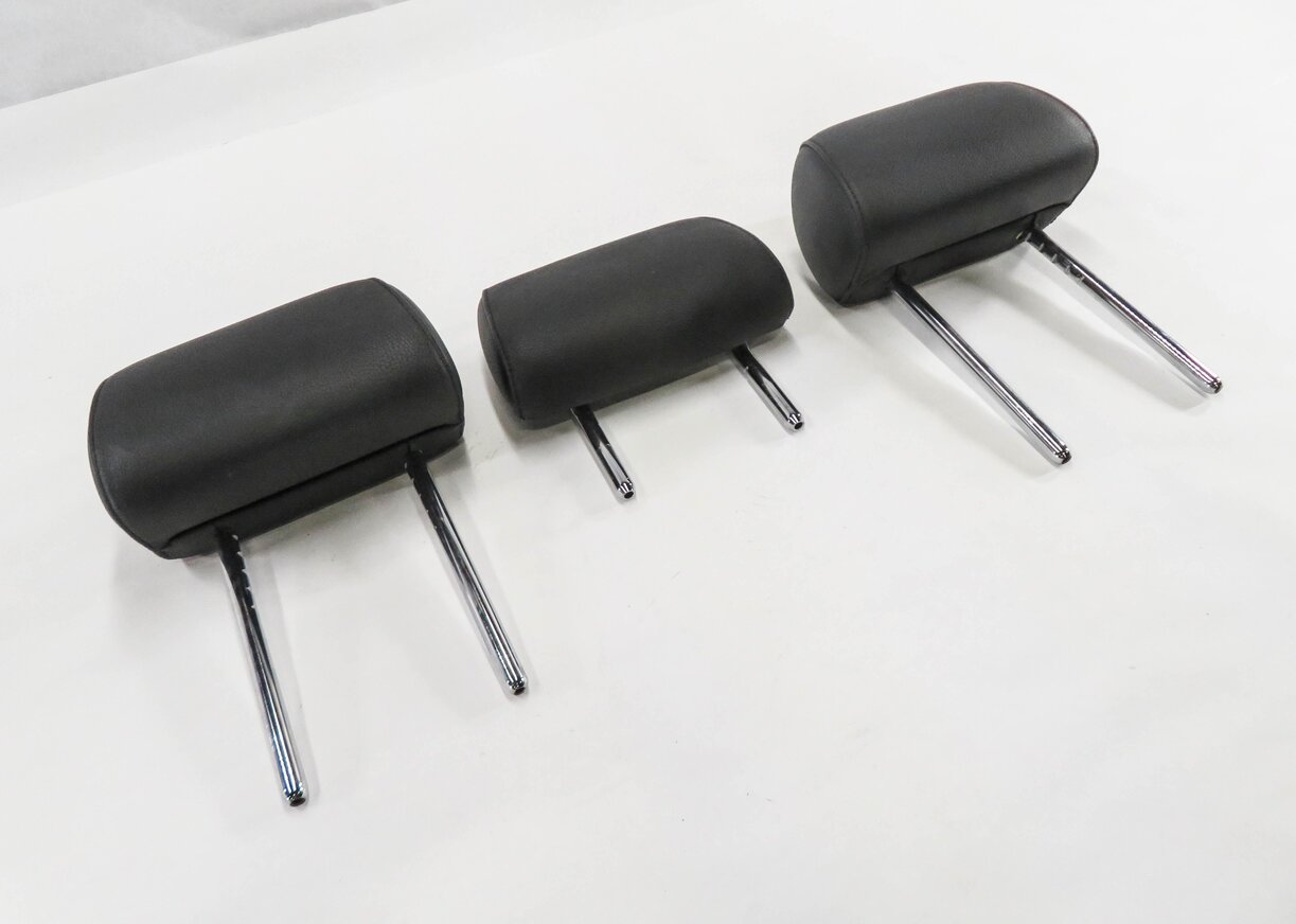 2013 BMW 535i (F10) REAR SEAT - LEFT / CENTER / RIGHT - HEADREST SET (BLACK)