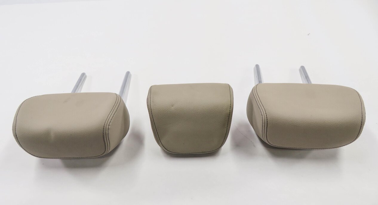 Thumbnail 6: 2012 BMW 328i (F30) REAR LEFT CENTER RIGHT SEAT HEADREST SET-3 (OYSTER LEATHER)