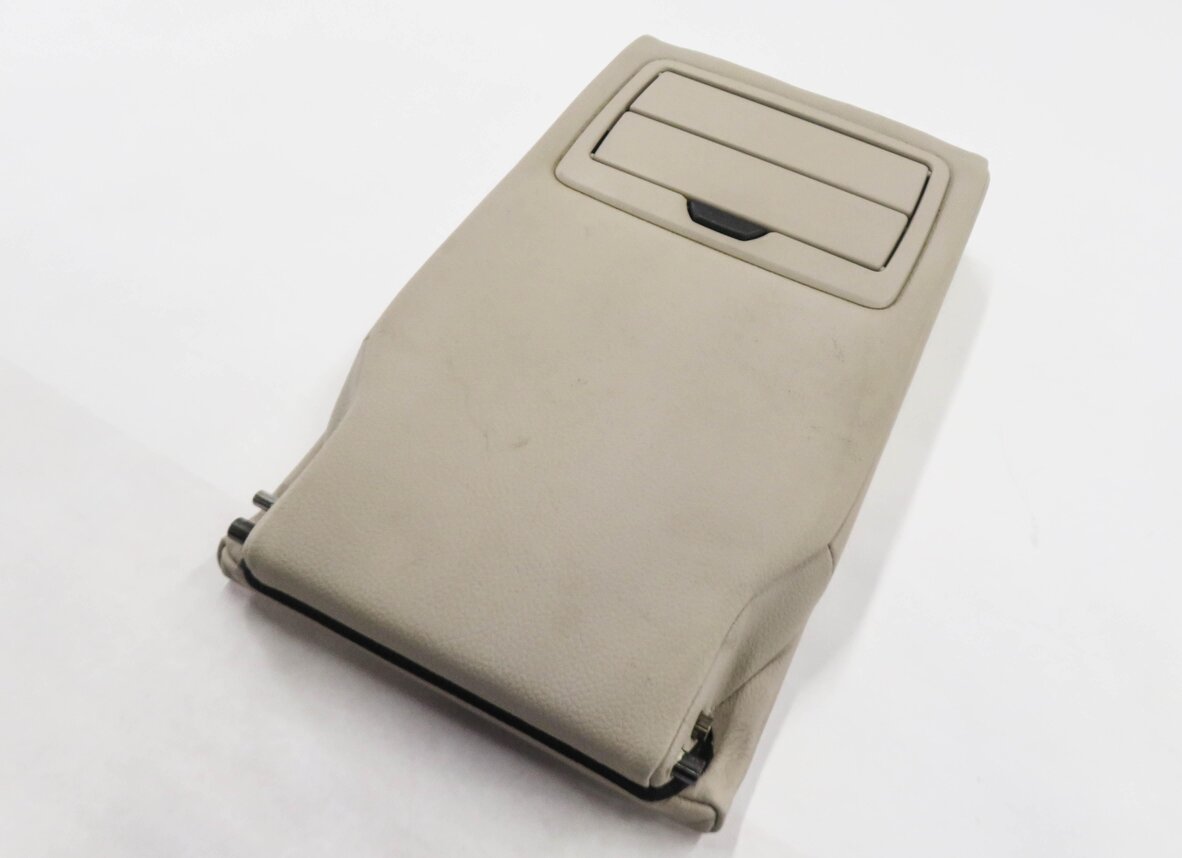 2012 BMW 328i (F30) REAR SEAT CENTER CONSOLE ARMREST LID CUP HOLDER (OYSTER)