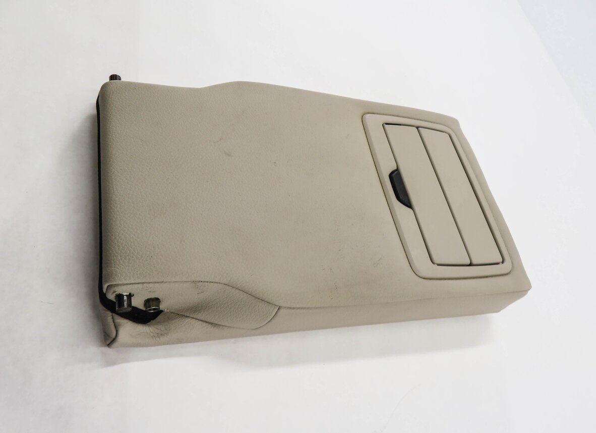 Thumbnail 3: 2012 BMW 328i (F30) REAR SEAT CENTER CONSOLE ARMREST LID CUP HOLDER (OYSTER)