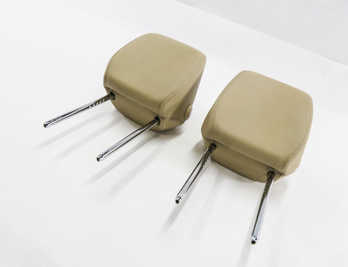 2016 BMW 340i (F30) FRONT LEFT & RIGHT SEAT HEADREST SET-2 (VENETIAN BEIGE KCDF)