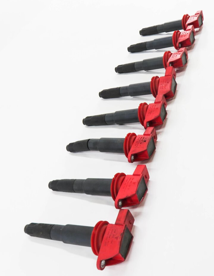 Thumbnail 4: 2008-2010 PORSCHE CAYENNE (957) 4.8L V8 ENGINE IGNITION COIL IGNITER SET-8