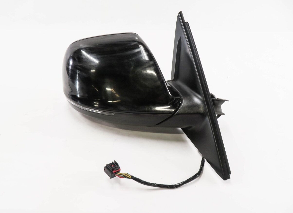 Thumbnail 6: 09-14 AUDI Q5 (8R) RIGHT P-FOLD HEAT AUTODIM MEMORY DOOR MIRROR w/ LIGHT (BLACK)