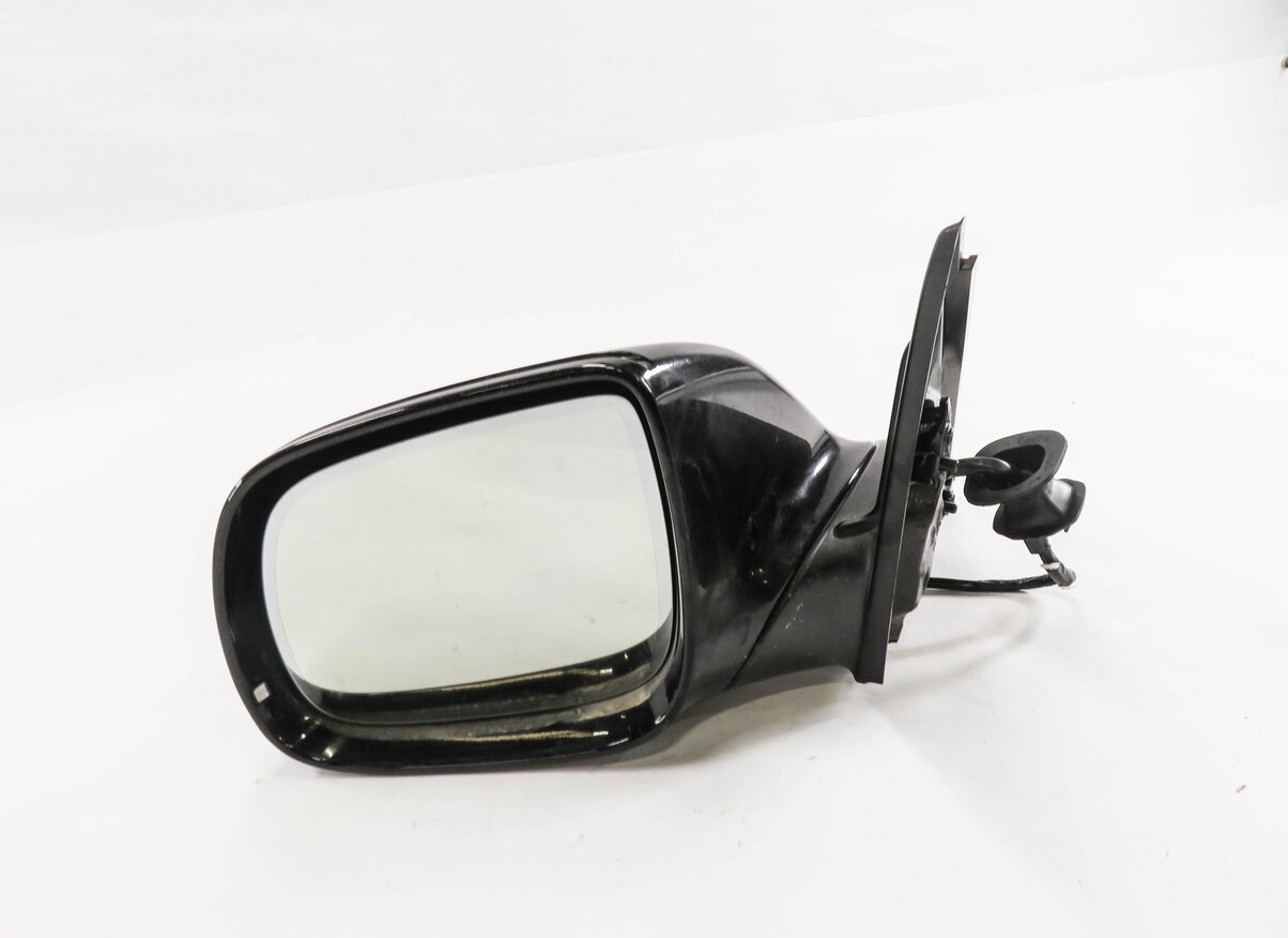 09-14 AUDI Q5 (8R) LEFT P-FOLD HEAT AUTODIM MEMORY DOOR MIRROR w/ LIGHT (BLACK)