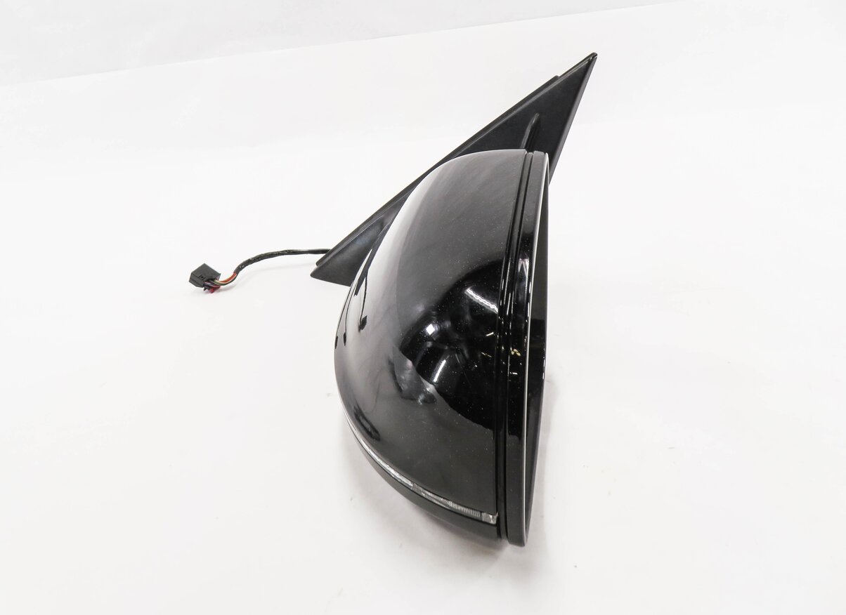 Thumbnail 5: 09-14 AUDI Q5 (8R) LEFT P-FOLD HEAT AUTODIM MEMORY DOOR MIRROR w/ LIGHT (BLACK)