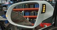 Thumbnail 2: 11-14 AUDI A8 S8 (D4 4H) LEFT P-FOLD LANE KEEP ASSIST DOOR MIRROR (IBIS WHITE)