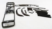 2011 AUDI A8 (D4 4H) DASH DOOR CONSOLE WOOD GRAIN TRIM PANEL SET (VAVONA WOOD)