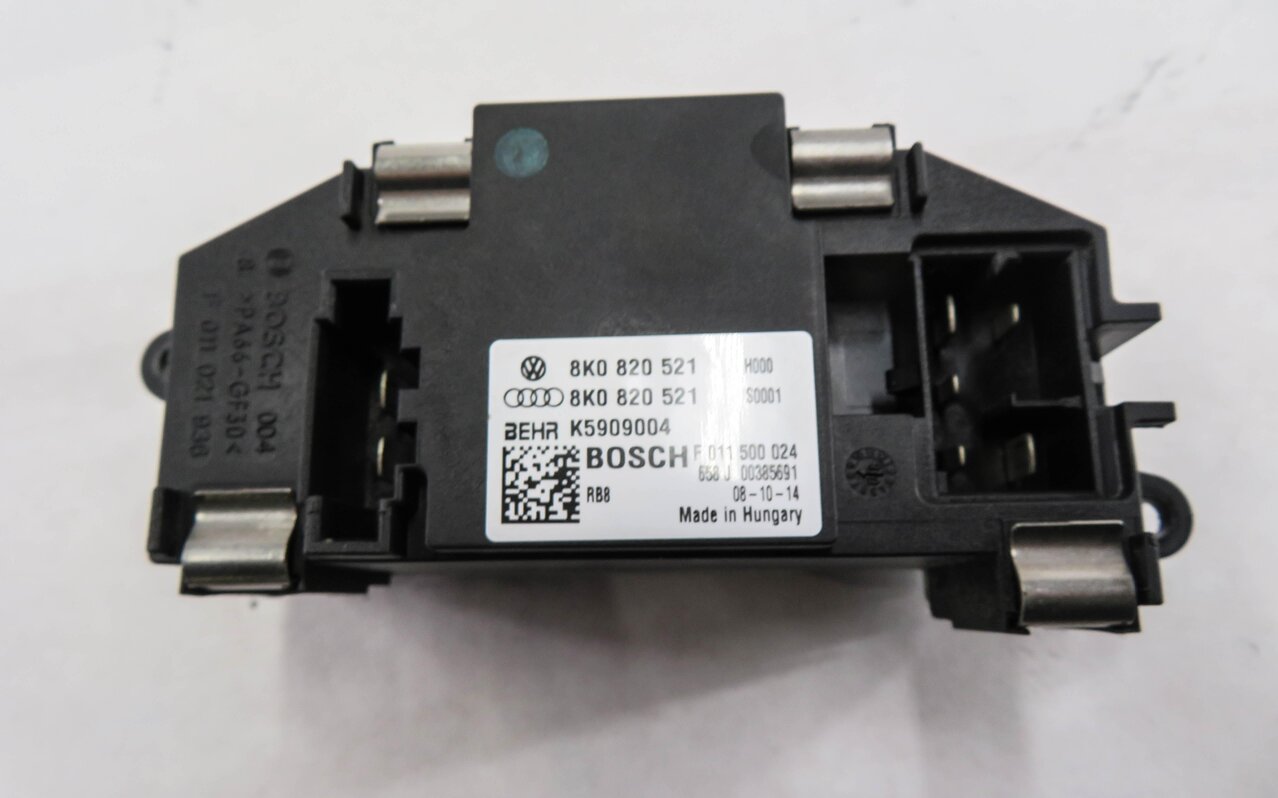 Thumbnail 5: 2009 AUDI A4 (B8 8K) FRONT HEATER A/C BLOWER FAN MOTOR SPEED RESISTOR