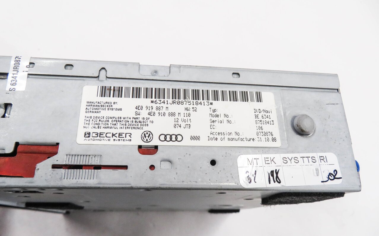Thumbnail 7: 2006-2010 AUDI A6 S6 A8 S8 (C6 D3) GPS NAVIGATION DVD READER DISC DRIVE