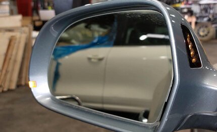 Thumbnail 3: 2009 AUDI A4 (B8 8K) SDN / WGN - RIGHT HEATED MEMORY AUTODIM DOOR MIRROR (GRAY)